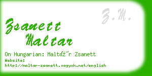 zsanett maltar business card